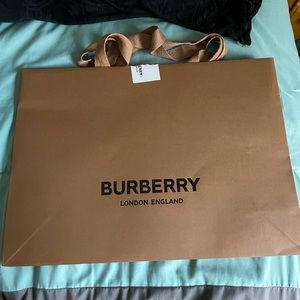 Authentic Burberry shopping bag